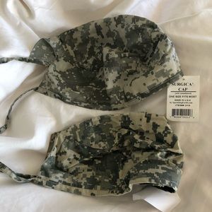 Camo Surgical Caps with Sweatband